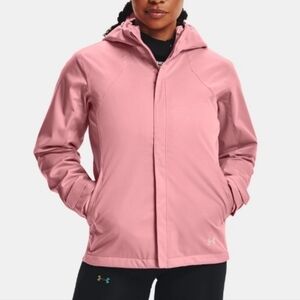 UNDER ARMOUR Storm Sienna 3 in 1 jacket women's size large pink waterpro…